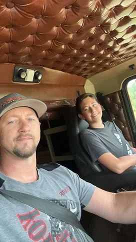 Yoder Towing crew in the cab
